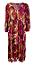 Dress long 3/4 s. print