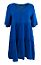 Dress V-neck 3/4 s.s. blue-jewel
