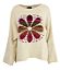 Pullover jaq. flower offwhite-print